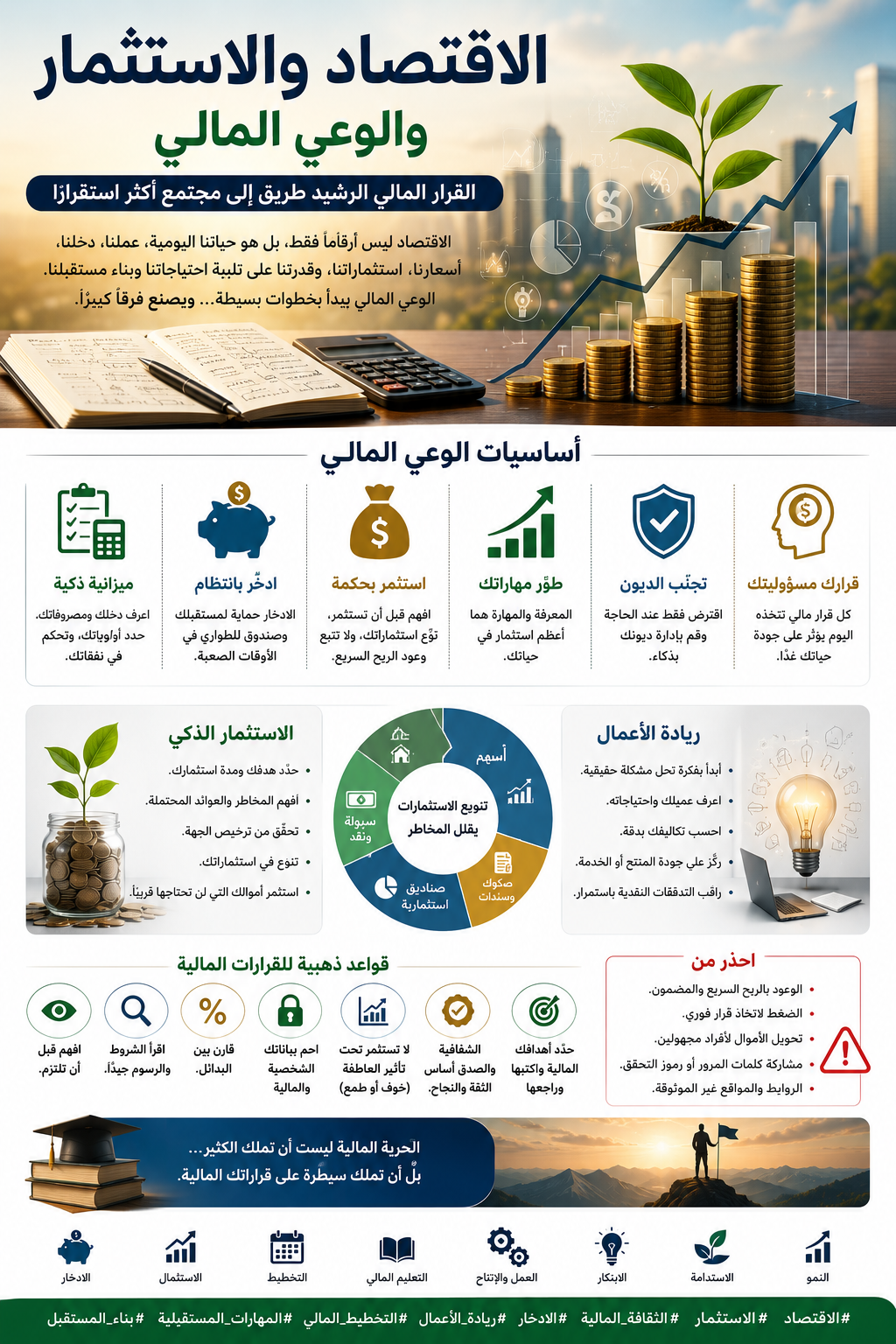 الاقتصاد والاستثمار والوعي المالي