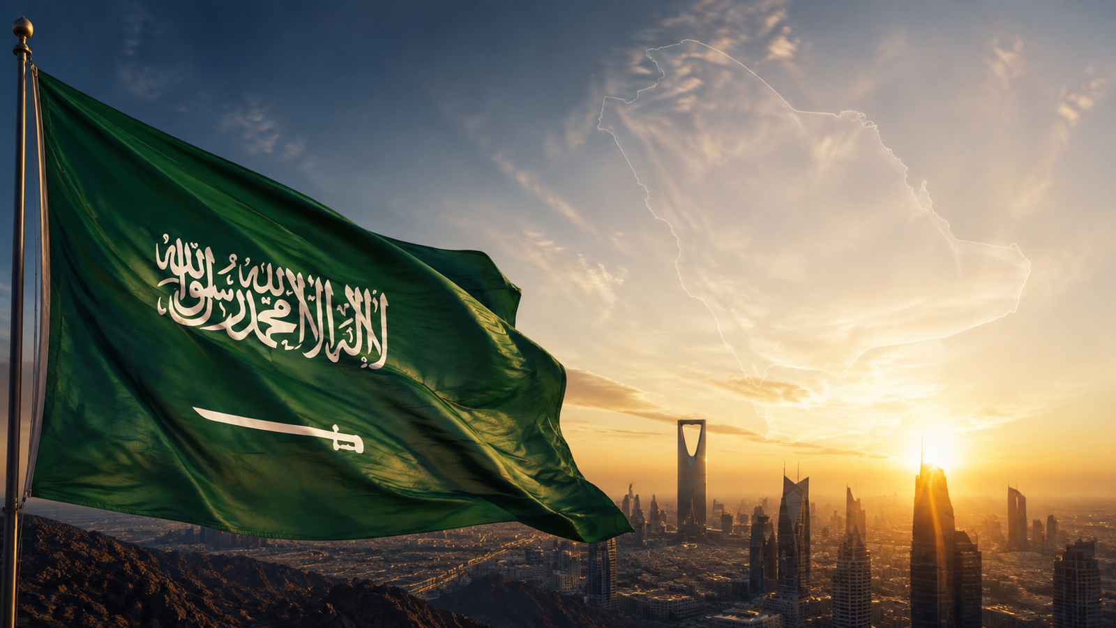 العنوان: أمن المملكة.. خط أحمر ومسؤولية وطنية العنوان الفرعي: وطن آمن بقيادة رشيدة وشعب وفي وجنود يسهرون لحماية الأرض والمقدسات