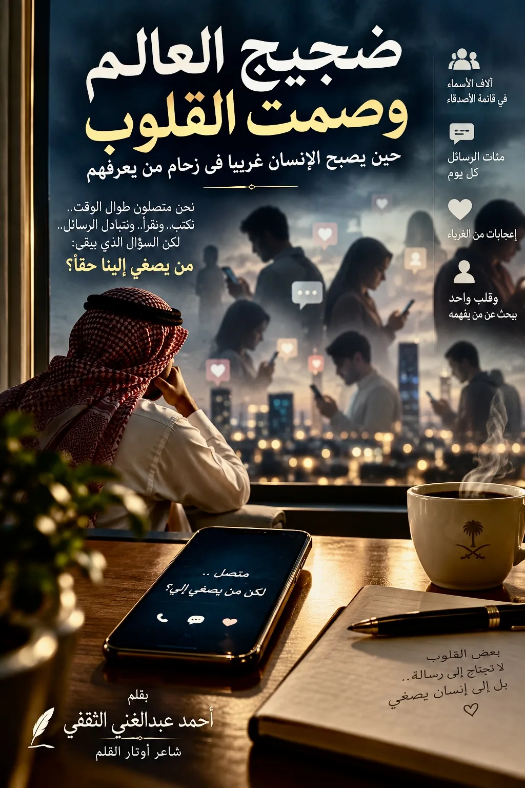 ضجيج العالم وصمت القلوب حين يصبح الإنسان غريبا في زحام من يعرفهم
